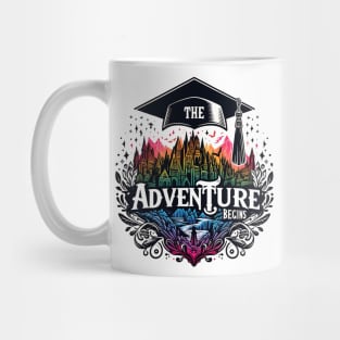 ADVENTURE BEGINS - GRADUATION DAY CELEBRATION Mug